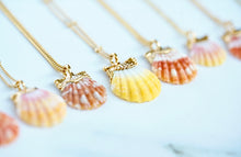 Load image into Gallery viewer, 24k Gold-dipped Mini Sunrise Shell Necklace