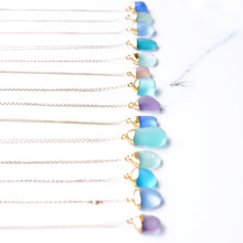Load image into Gallery viewer, 24k Gold-Dipped Sea Glass Necklace
