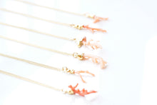 Load image into Gallery viewer, Pink Coral Branch Necklace