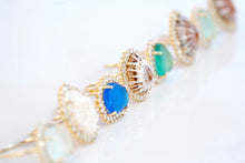 Load image into Gallery viewer, ‘Kumi’ Gold Sea Glass & Opihi Ring