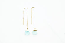 Load image into Gallery viewer, Sea Glass Threader Earrings