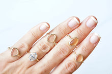 Load image into Gallery viewer, Gold ‘Kiyomi’ Pink Sea Glass Ring