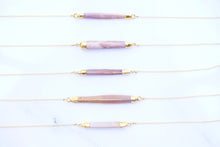 Load image into Gallery viewer, Gold-Dipped Sea Urchin Spine Bar Necklace