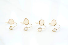 Load image into Gallery viewer, Solid Gold ‘Mika’ Sea Glass Wrap Ring