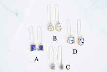 Load image into Gallery viewer, Sea Pottery Threader Earrings