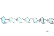 Load image into Gallery viewer, Sterling Silver ‘Kiyomi’ Sea Glass Ring