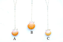 Load image into Gallery viewer, 24k Gold-Dipped Natural Sunrise Shell Pair Necklace