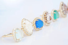 Load image into Gallery viewer, ‘Kumi’ Gold Sea Glass & Opihi Ring