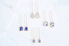 Load image into Gallery viewer, Sea Pottery Threader Earrings