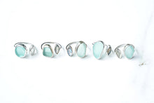 Load image into Gallery viewer, Sterling Silver ‘Kaikaina’ Sea Glass Ring