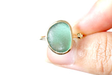 Load image into Gallery viewer, Gold ‘Kiyomi’ Sea Glass Ring