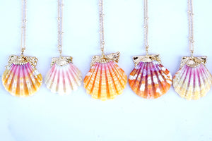 24k Gold-Dipped Sunrise Shell Necklace