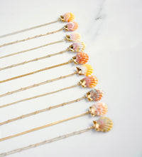 Load image into Gallery viewer, 24k Gold-Dipped Mini Sunrise Shell Necklace
