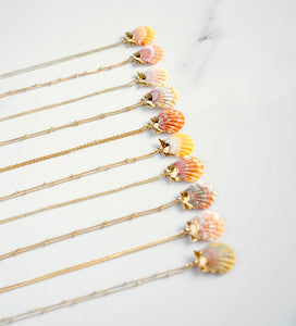 24k Gold-Dipped Mini Sunrise Shell Necklace