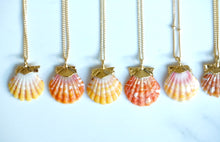 Load image into Gallery viewer, 24k Gold-dipped Mini Sunrise Shell Necklace
