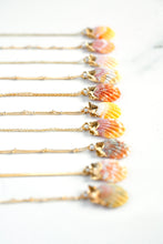 Load image into Gallery viewer, 24k Gold-Dipped Mini Sunrise Shell Necklace
