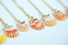 Load image into Gallery viewer, 24k Gold-dipped Mini Sunrise Shell Necklace
