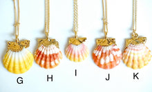 Load image into Gallery viewer, 24k Gold-dipped Mini Sunrise Shell Necklace
