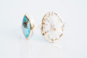Opihi & Turquoise 'Kaikaina' Ring