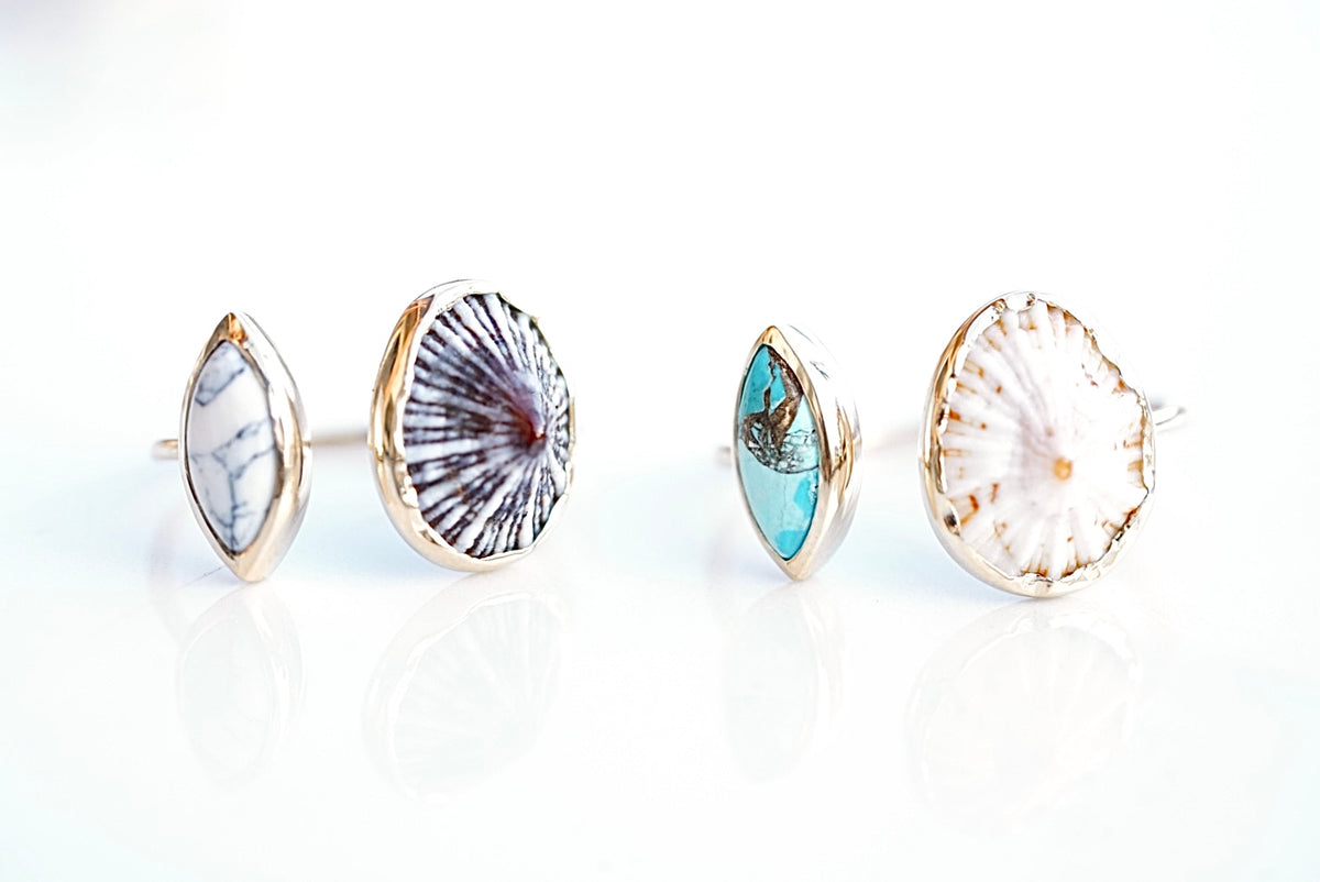 Opihi & Turquoise 'Kaikaina' Ring – Rise Hawaii