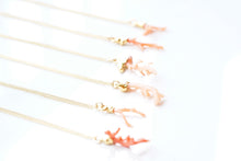 Load image into Gallery viewer, Pink Coral Branch Necklace
