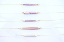 Load image into Gallery viewer, Gold-Dipped Sea Urchin Spine Bar Necklace
